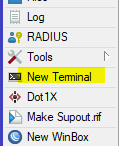 New Terminal WinBox