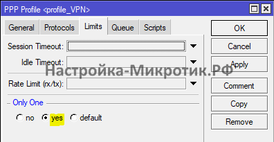 Динамические интерфейсы ppp VPN MikroTik