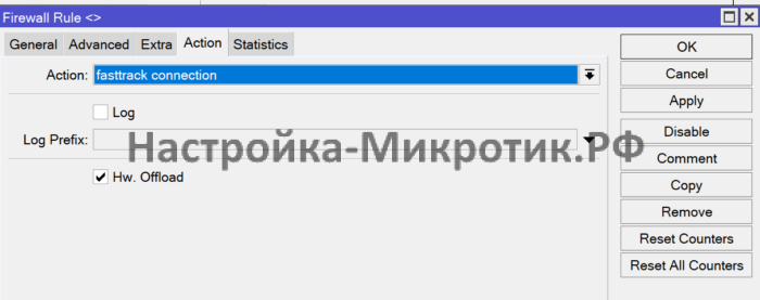 Fasttrack 2 Делаем fasttrack connection (В новых версиях работает Hw. Offload если это возможно)