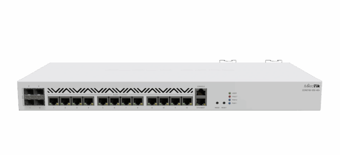 Сеть компьютерного клуба 2 CCR2116-12G-4S+ когда нужно обслуживать не один десяток компьютеров клуба