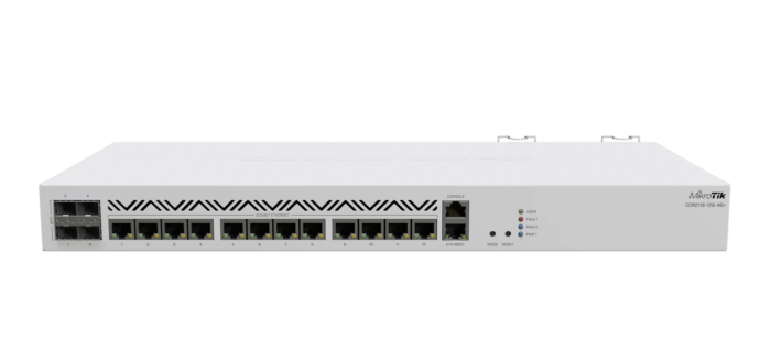 Видеонаблюдение и Vlan 4 Либо CCR серия, например CCR2116-12G-4S+